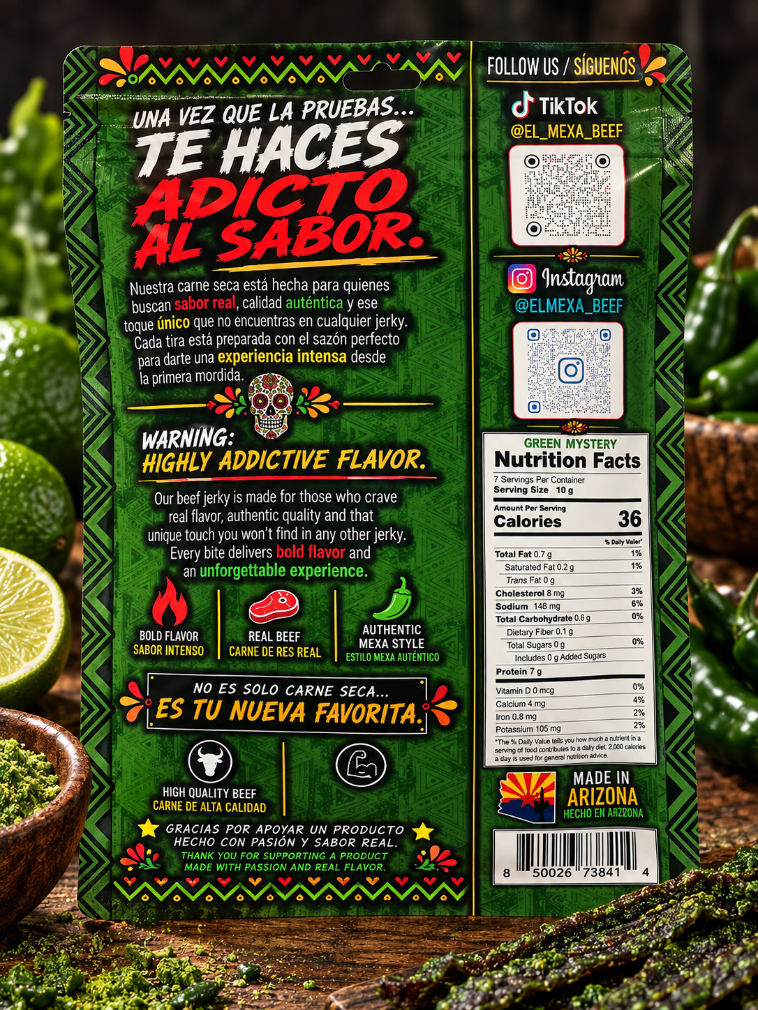 Green Mystery Beef Jerky