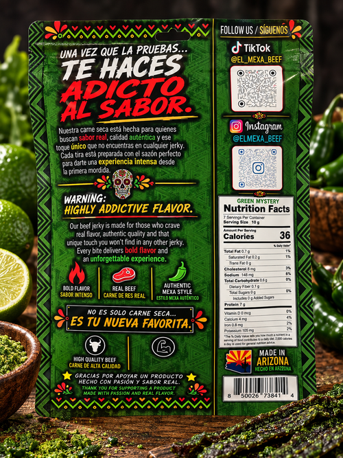 Green Mystery Beef Jerky