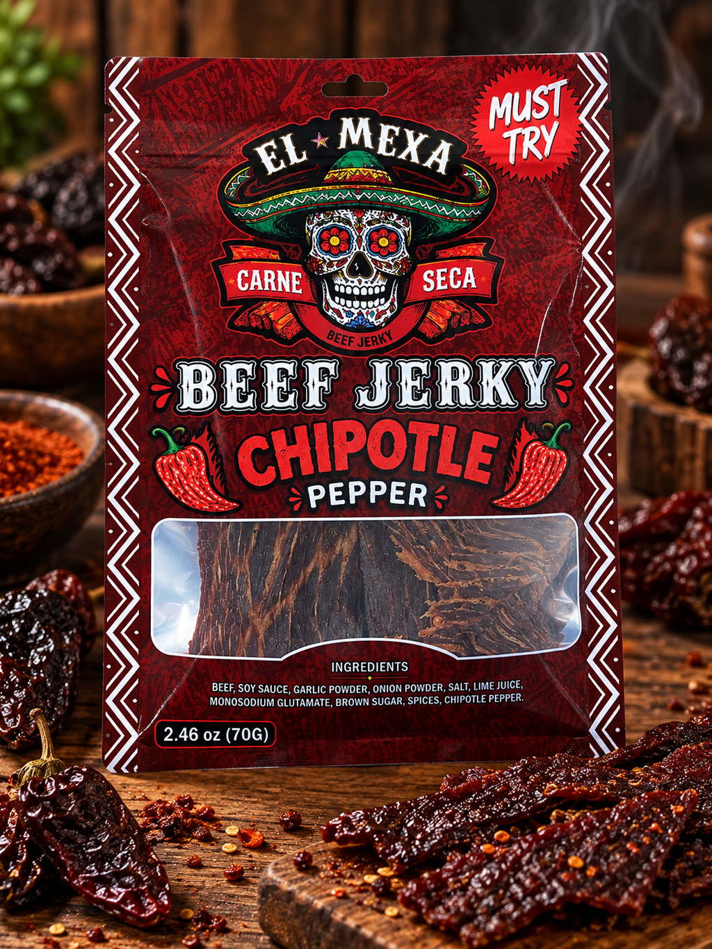 Chipotle Pepper Beef Jerky