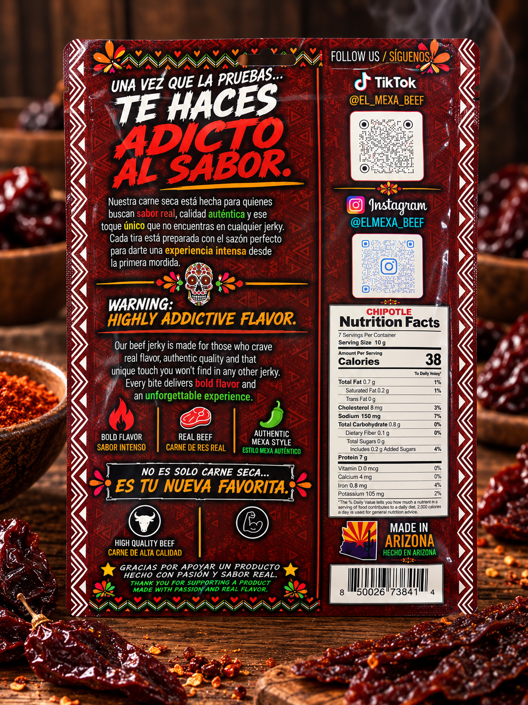 Chipotle Pepper Beef Jerky