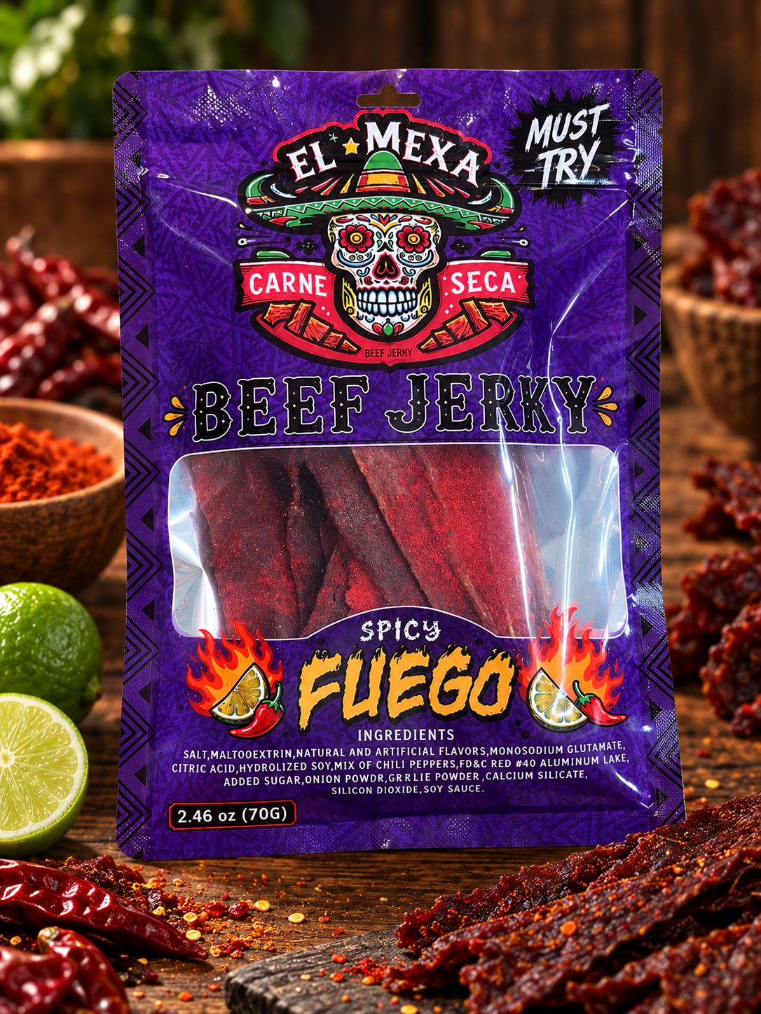 Spicy Fuego Beef Jerky