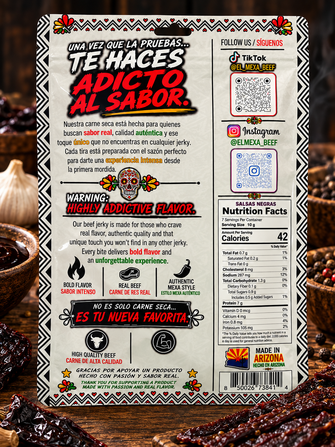 Salsas Negras Beef Jerky — NEW ⭐ Fan Favorite